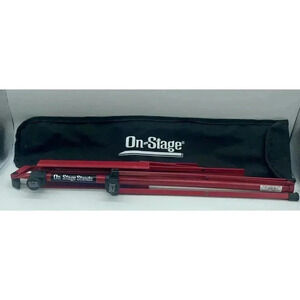 On-Stage‎ SM7122B Compact Sheet Music Stand with Bag Red